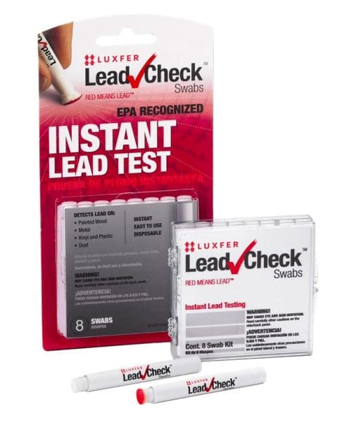 Luxfer LeadCheck swabs for instant lead detection.