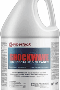 ShockWave disinfectant and cleaner in a large container.