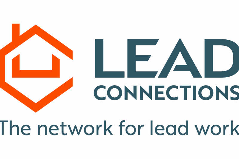 Lead Connections logo with tagline The network for lead work.