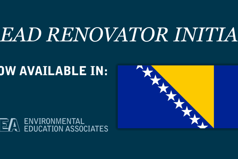 Lead renovator training available in Bosnian language.